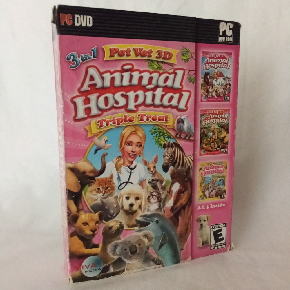 3 in 1 Pet Vet 3D Animal Hospital Triple Treat Wild & Down Under Windows PC Game